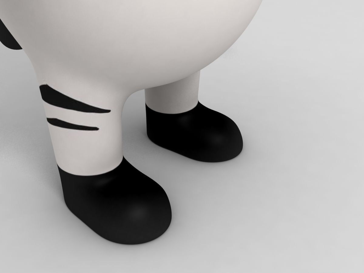 Zebra Character 3D model_8