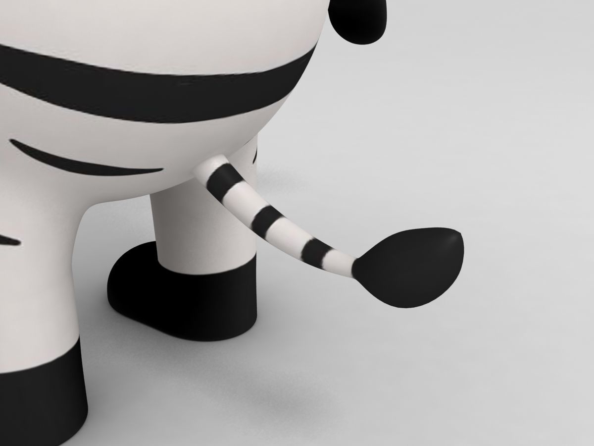 Zebra Character 3D model_7