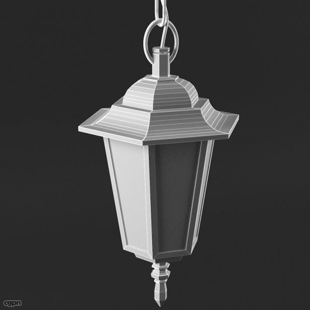 Exterior Ceiling Lamp 3D model_5