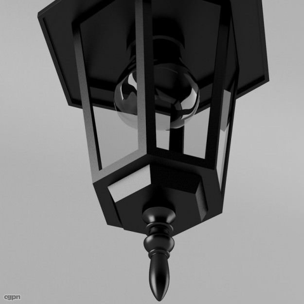Exterior Ceiling Lamp 3D model_2