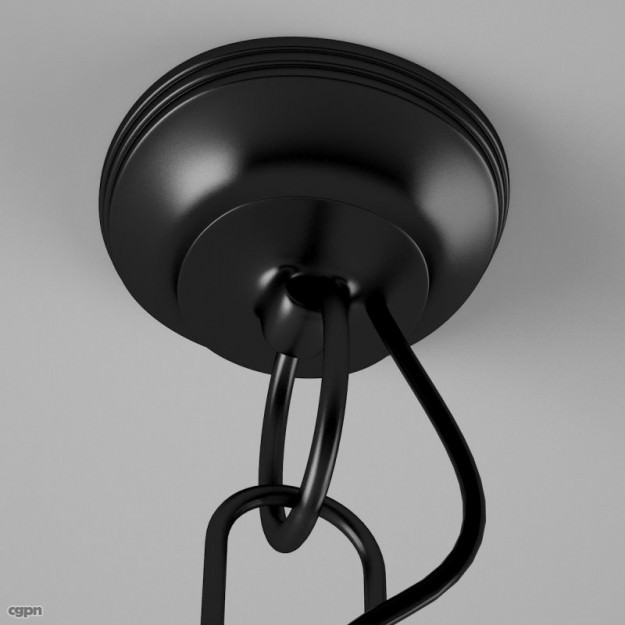 Exterior Ceiling Lamp 3D model_4