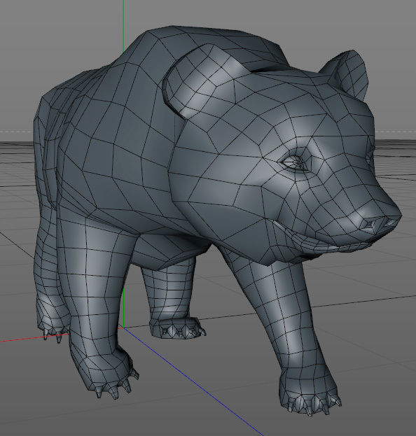 Bears pack Low-poly 3D model_5