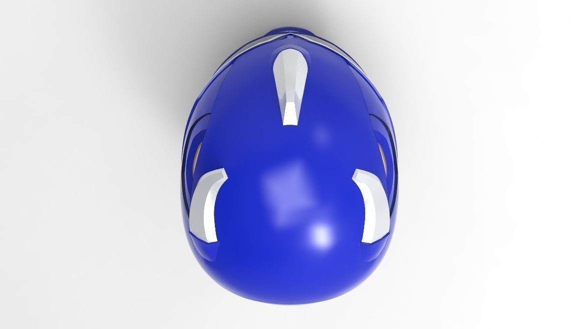 Blue Ranger Helmet from MMPR for 3D Printing 3D print model_6