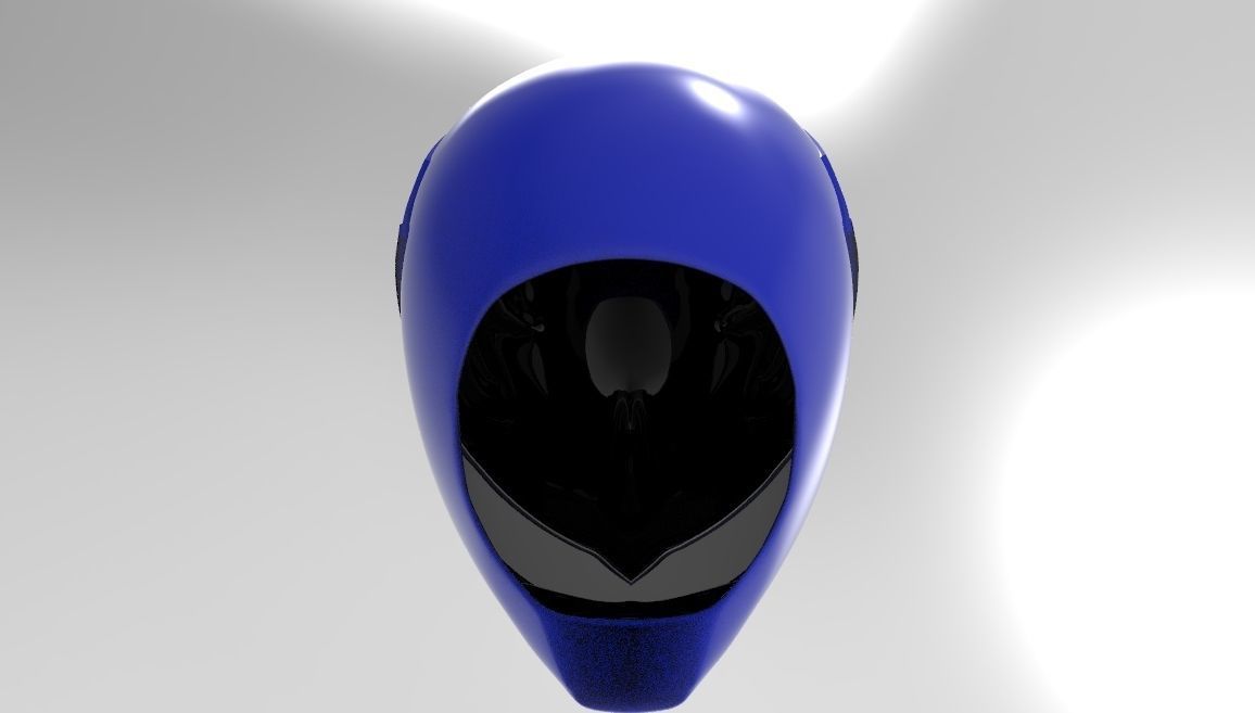 Blue Ranger Helmet from MMPR for 3D Printing 3D print model_5