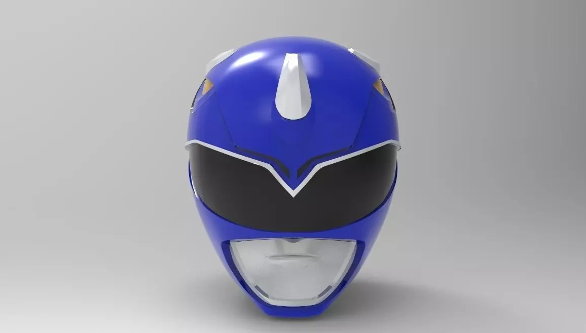 Blue Ranger Helmet from MMPR for 3D Printing 3D print model_0