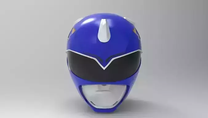 Blue Ranger Helmet from MMPR for 3D Printing 3D print model