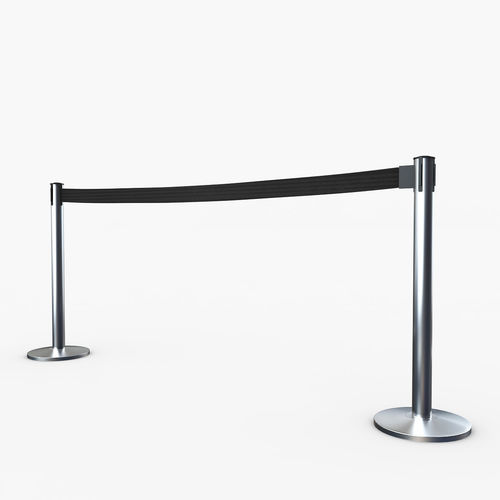 Airport Stanchions Metal Long 3D model