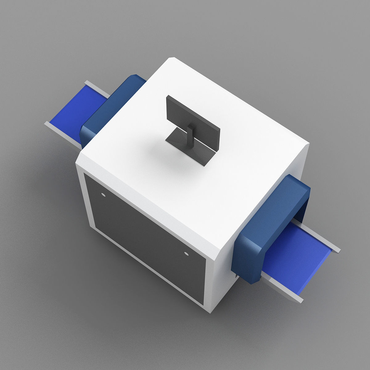 Baggage Metal Detector 3D model_2