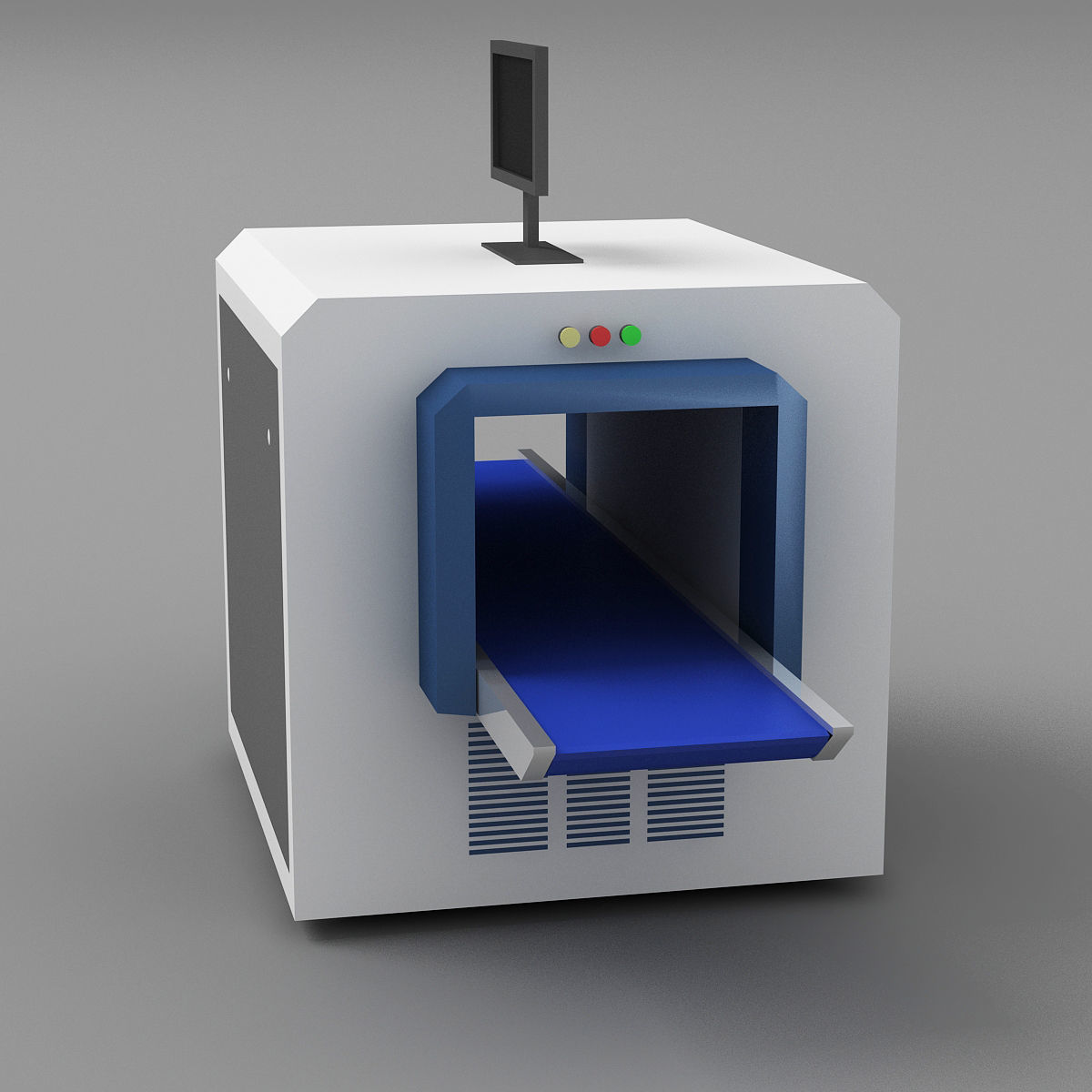 Baggage Metal Detector 3D model_3