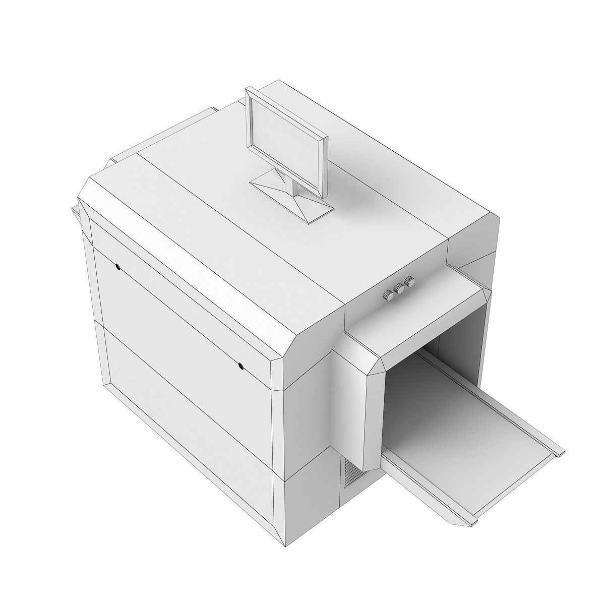 Baggage Metal Detector 3D model_6