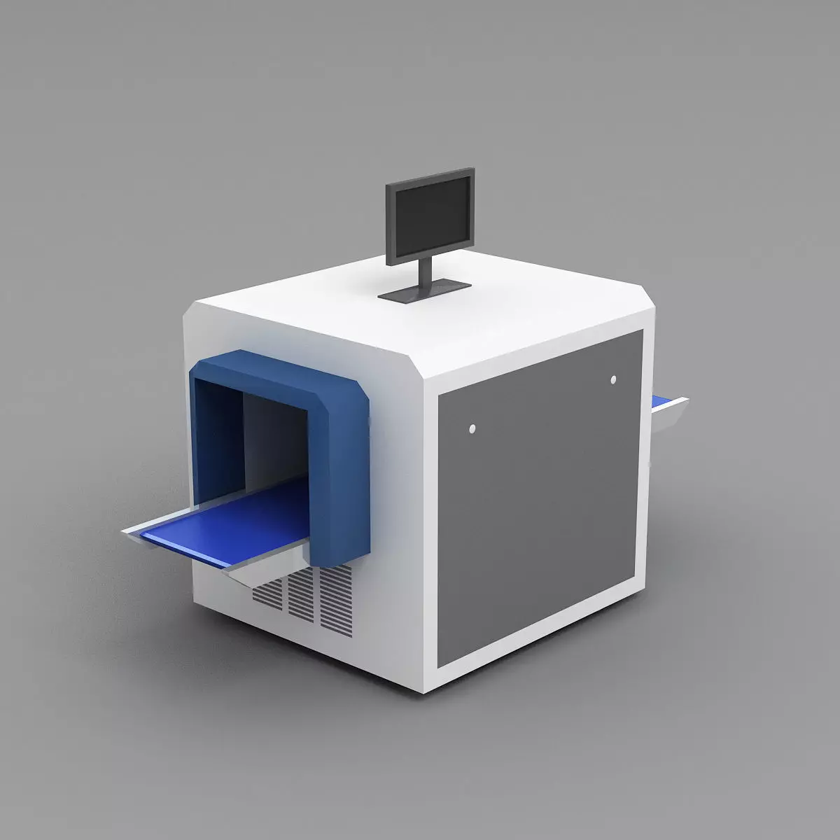 Baggage Metal Detector 3D model_0