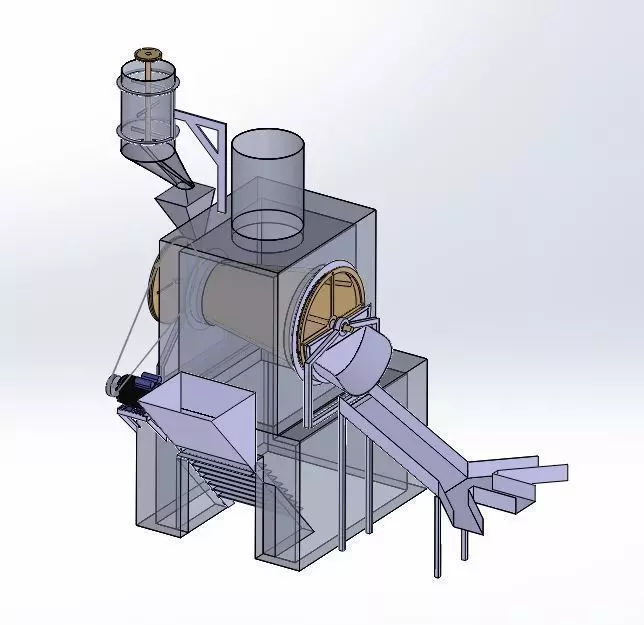 Machine2 powder making machine Free 3D model_0
