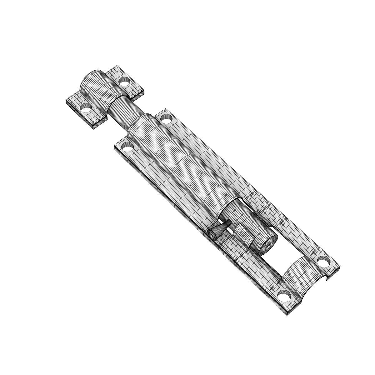 Door Latch 3D model_3