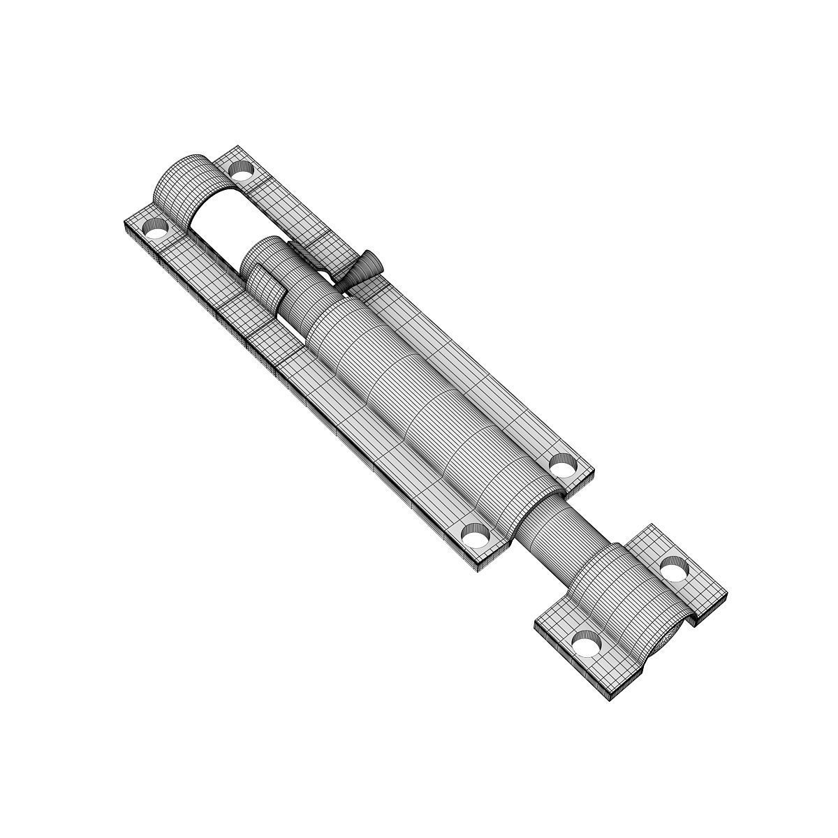 Door Latch 3D model_4