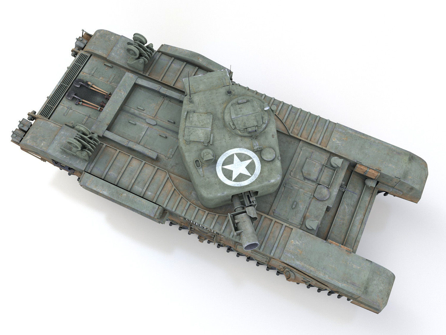 Churchill MK IV AVRE - Cheetah 3D model_10