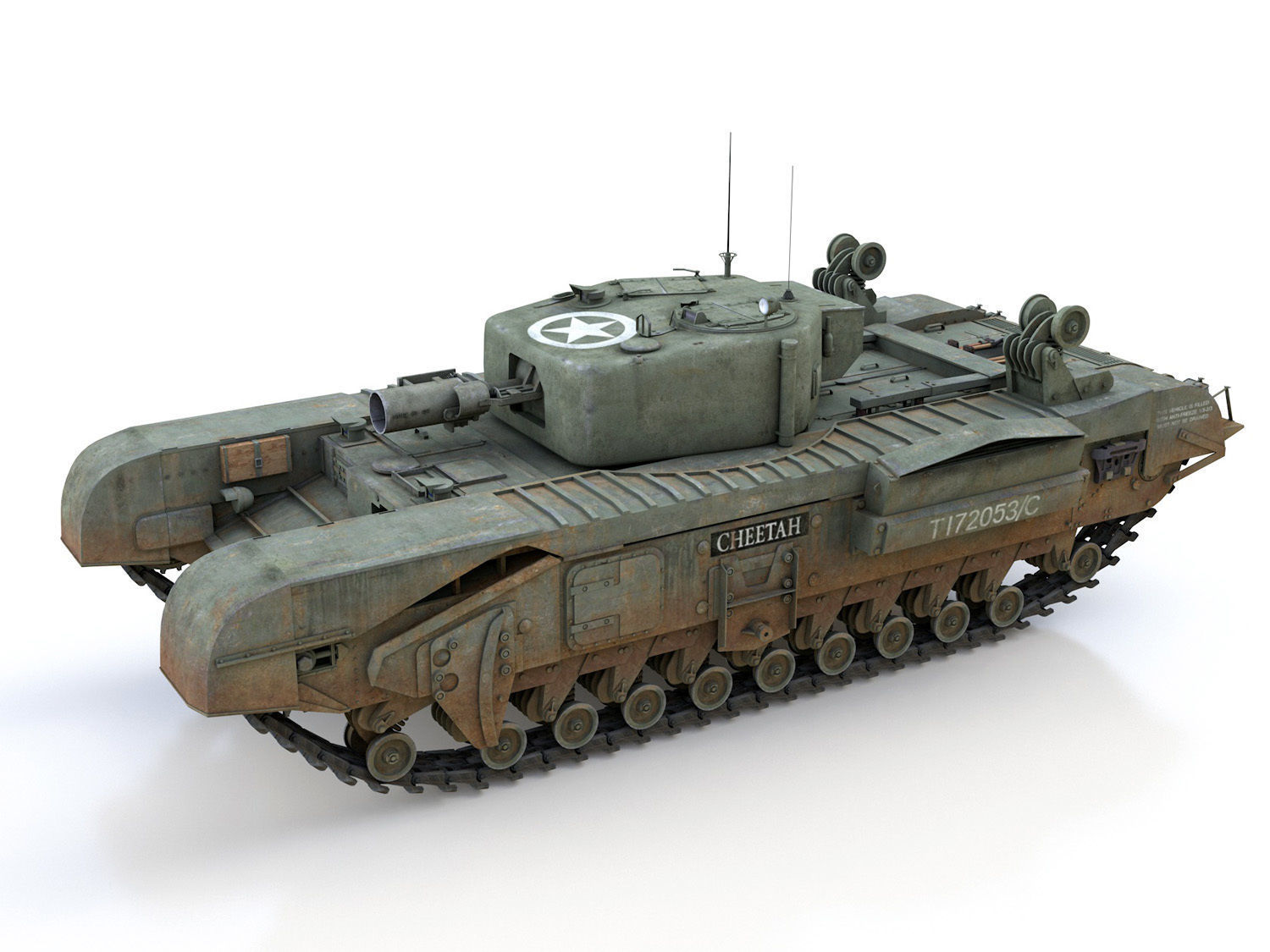 Churchill MK IV AVRE - Cheetah 3D model_2