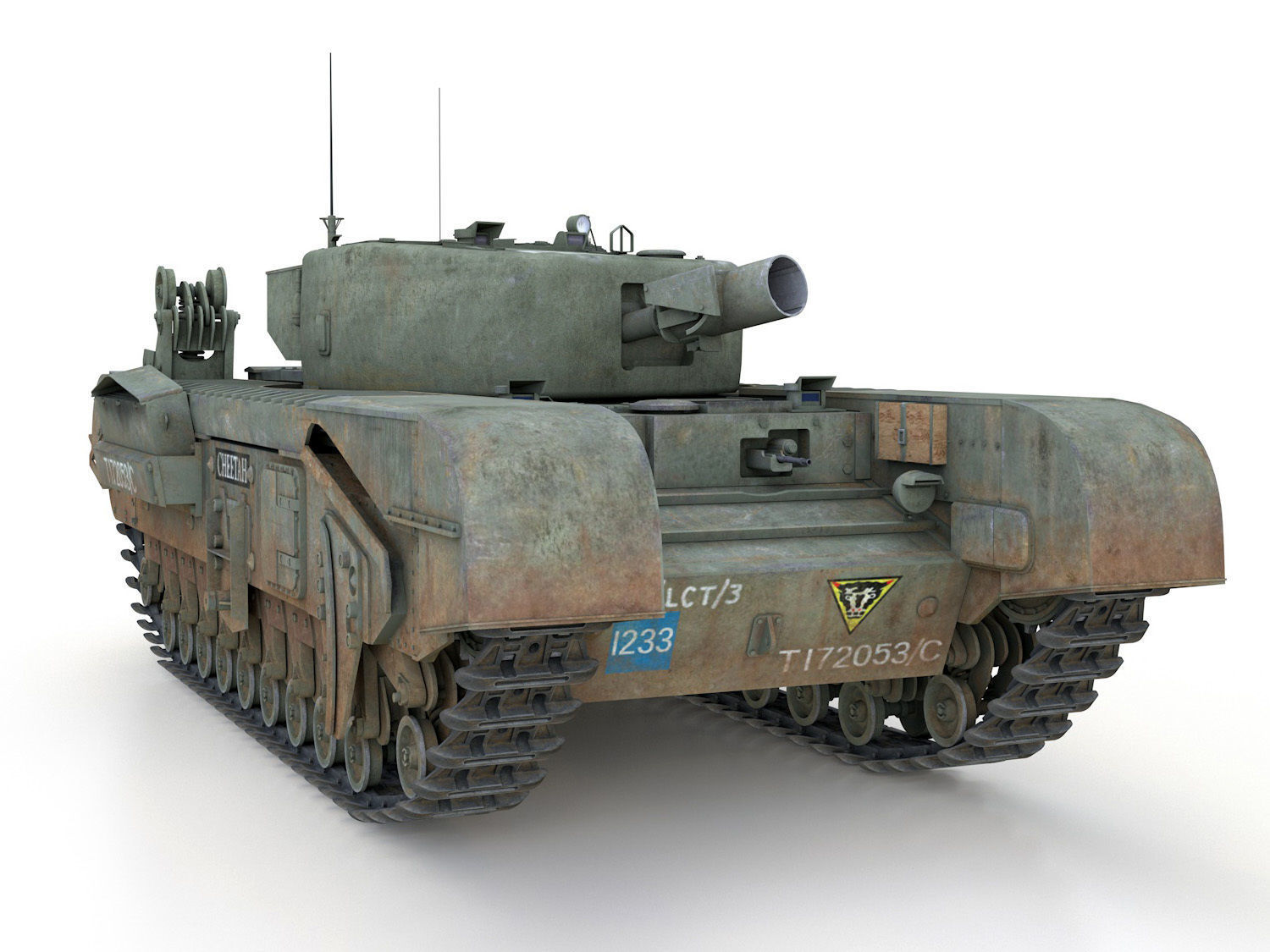 Churchill MK IV AVRE - Cheetah 3D model_8