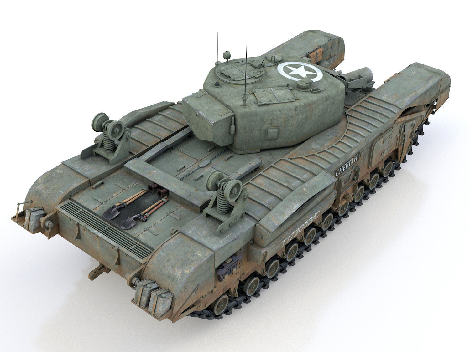 Churchill MK IV AVRE - Cheetah 3D model_5