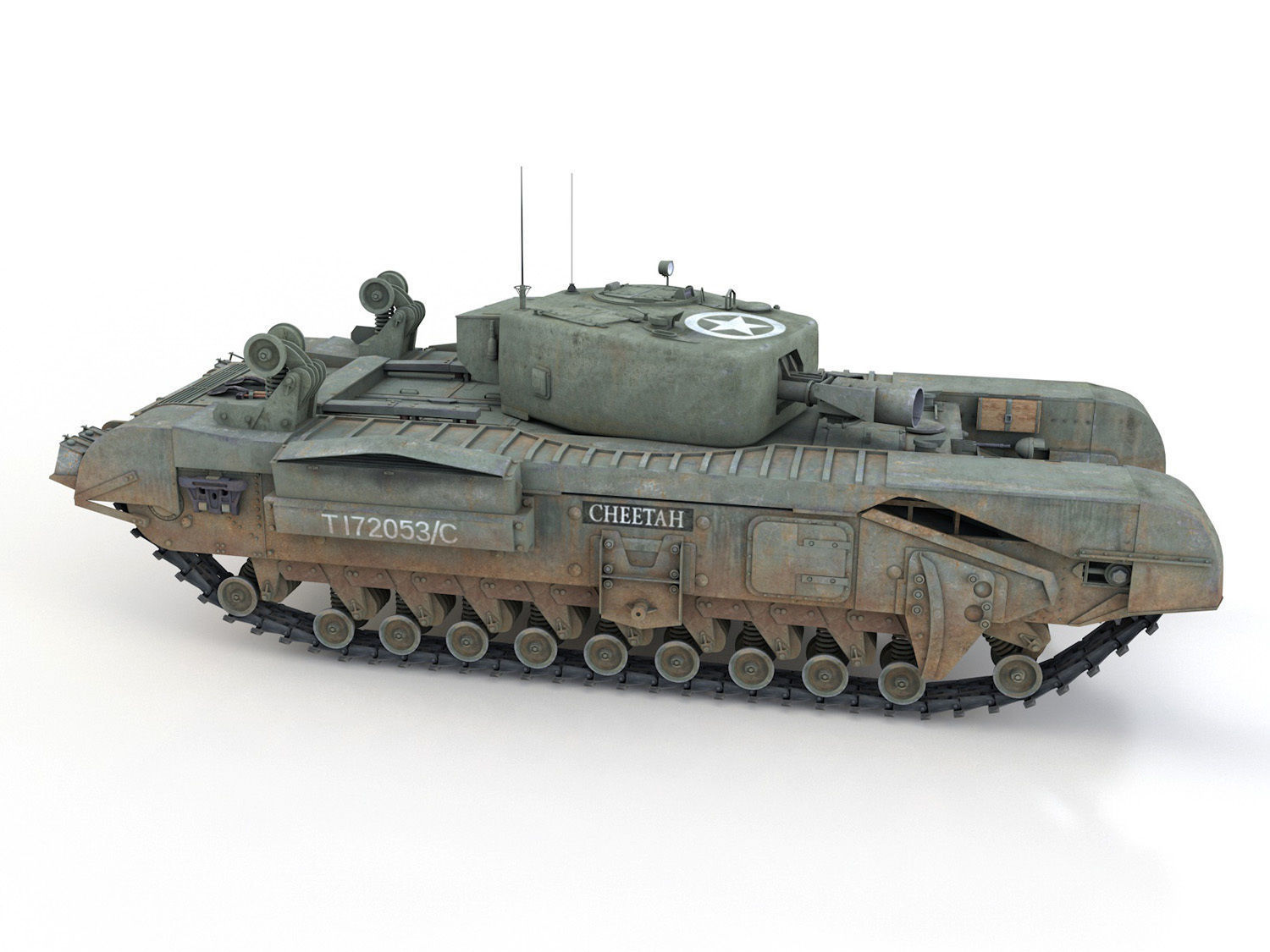 Churchill MK IV AVRE - Cheetah 3D model_6