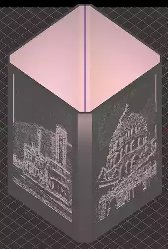 3D Historical Lamp shade Free 3D print model