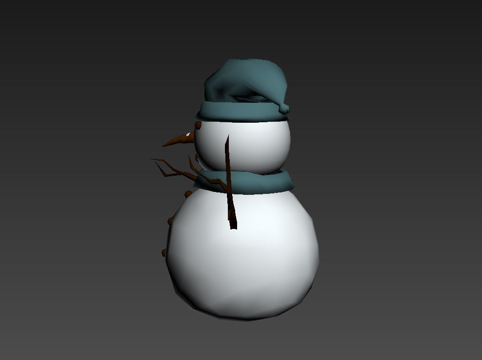 Snow Man 3D model_1