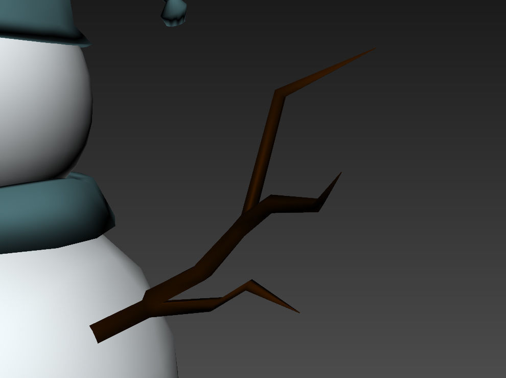 Snow Man 3D model_6