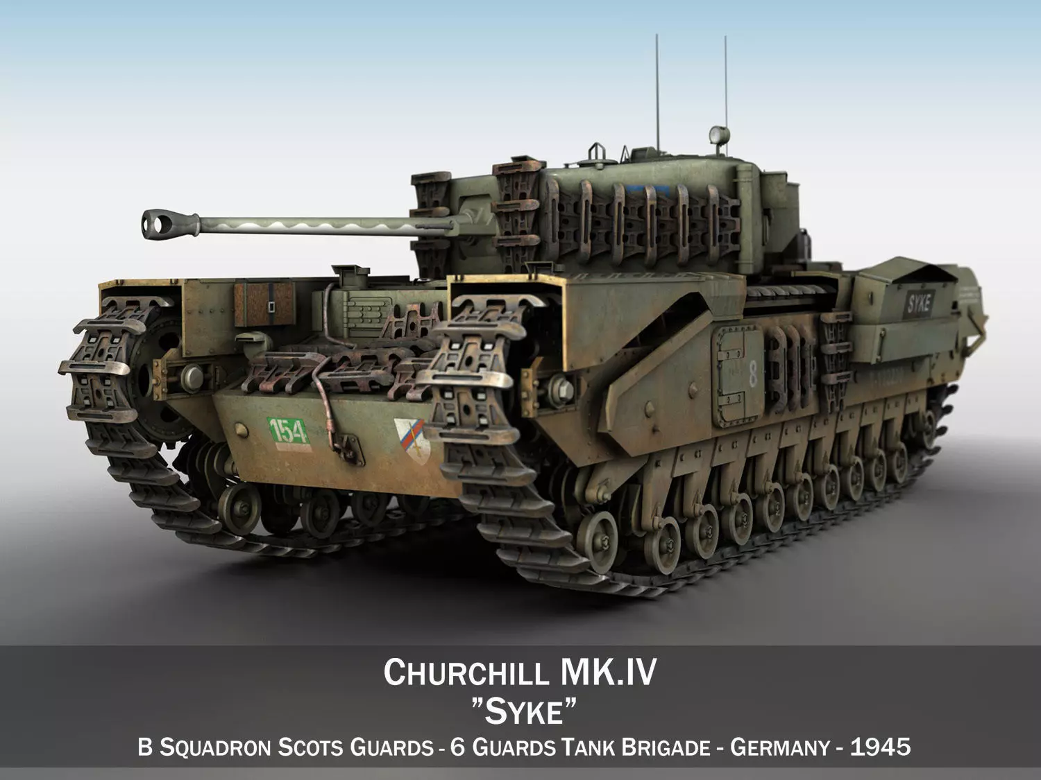 Churchill MK IV - Syke 3D model