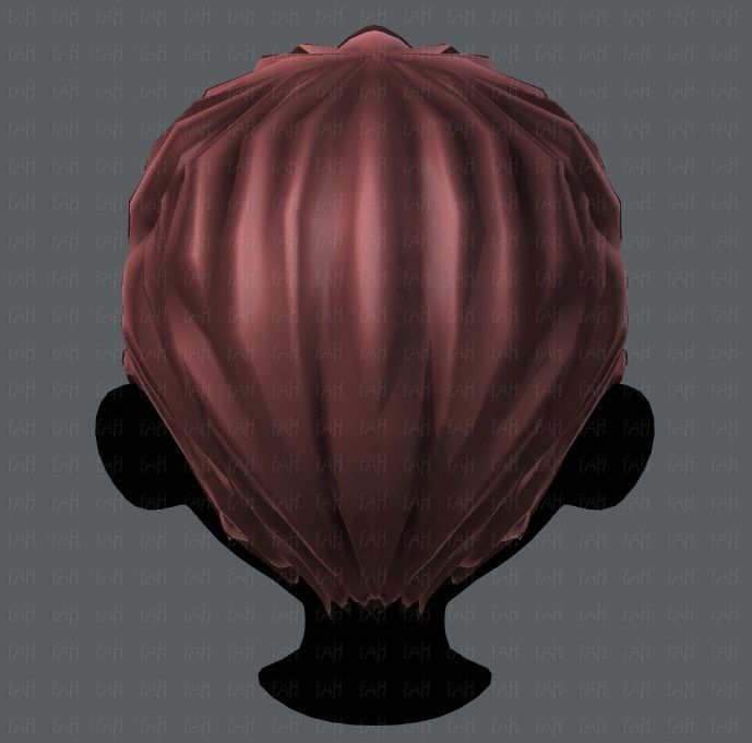 3D Hair style for boy V02 Low-poly 3D model_21