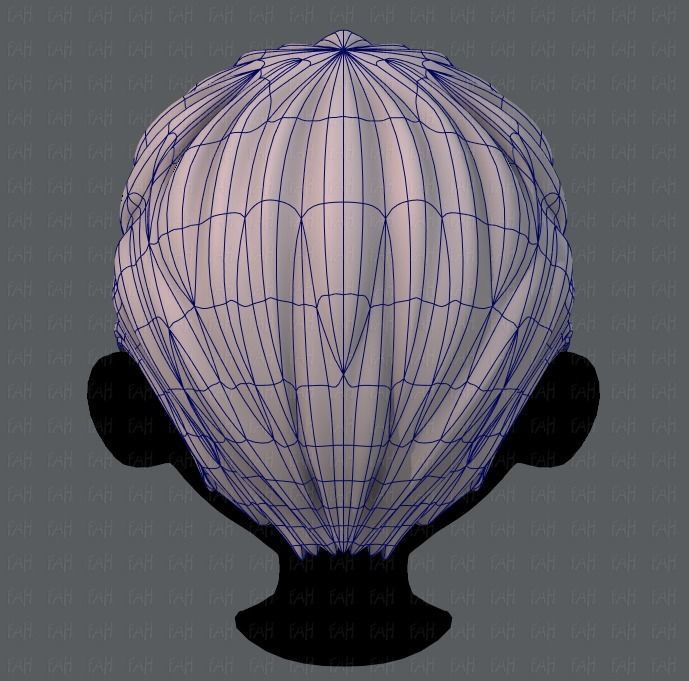 3D Hair style for boy V02 Low-poly 3D model_13