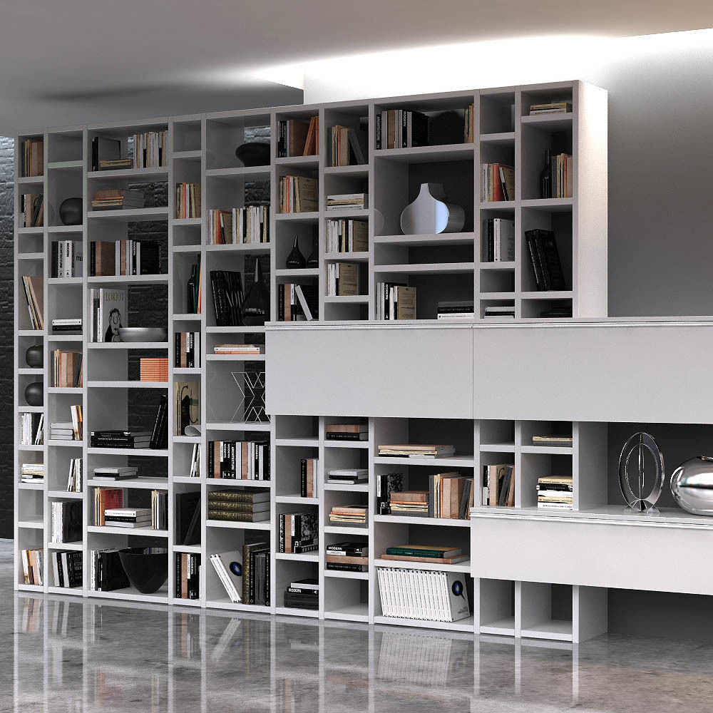 CROSSING bookcase 3D model_2
