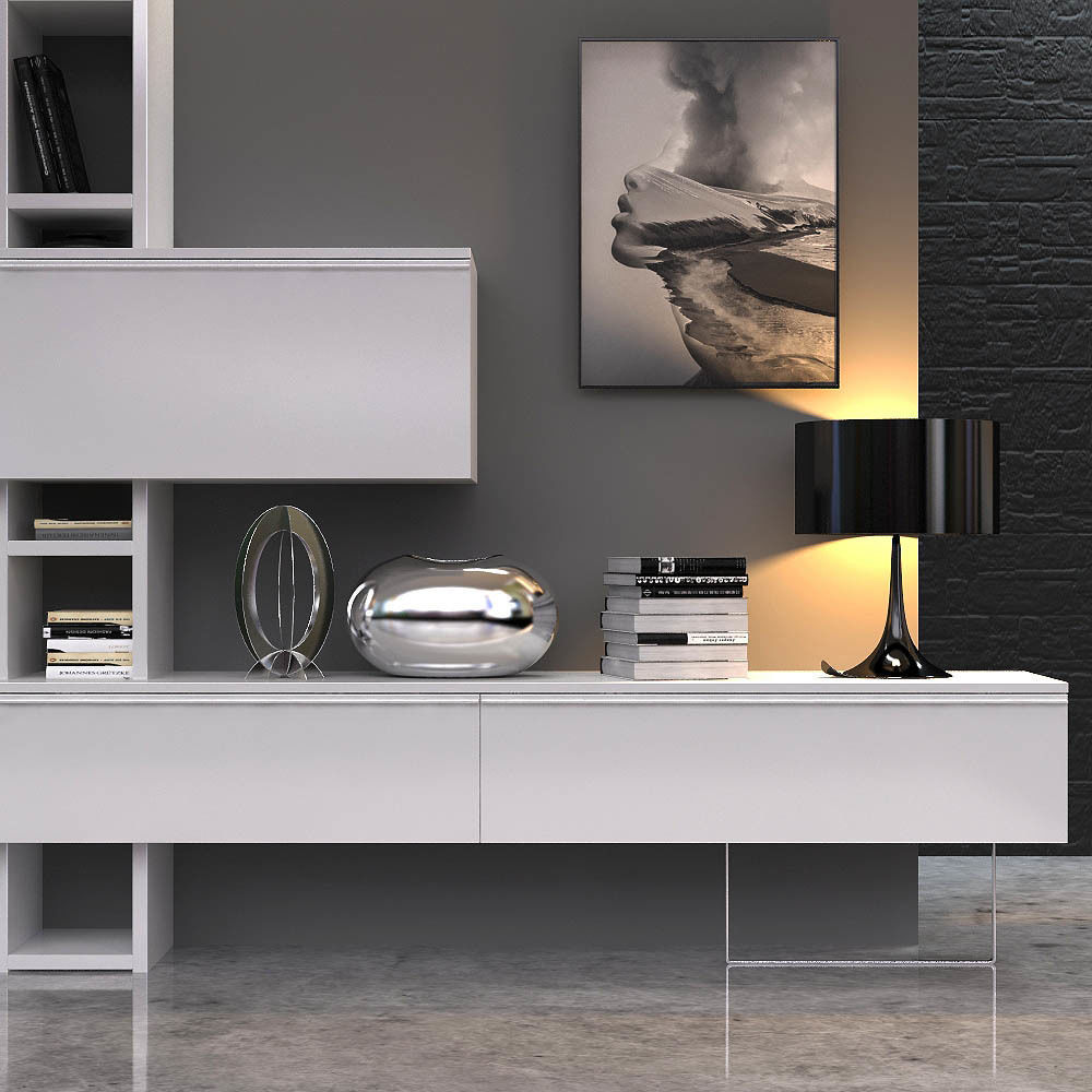 CROSSING bookcase 3D model_1