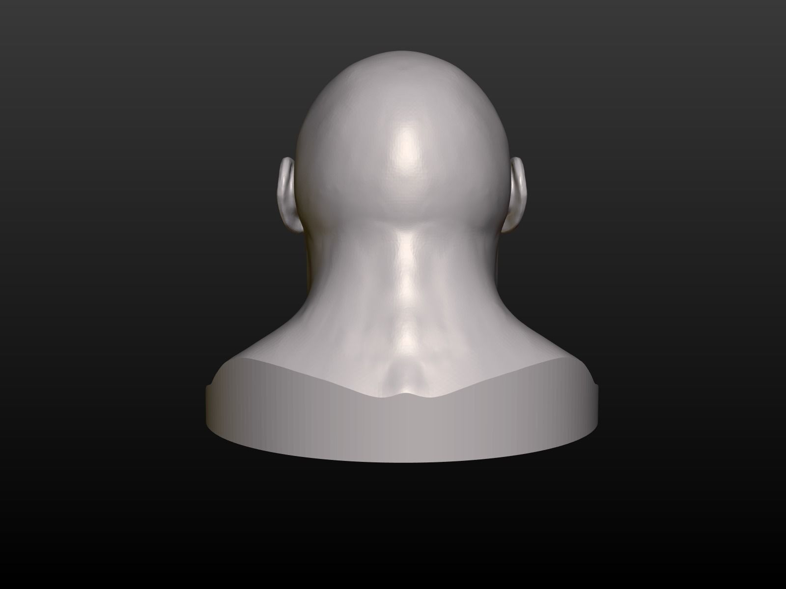 Man Head 3D print model_5