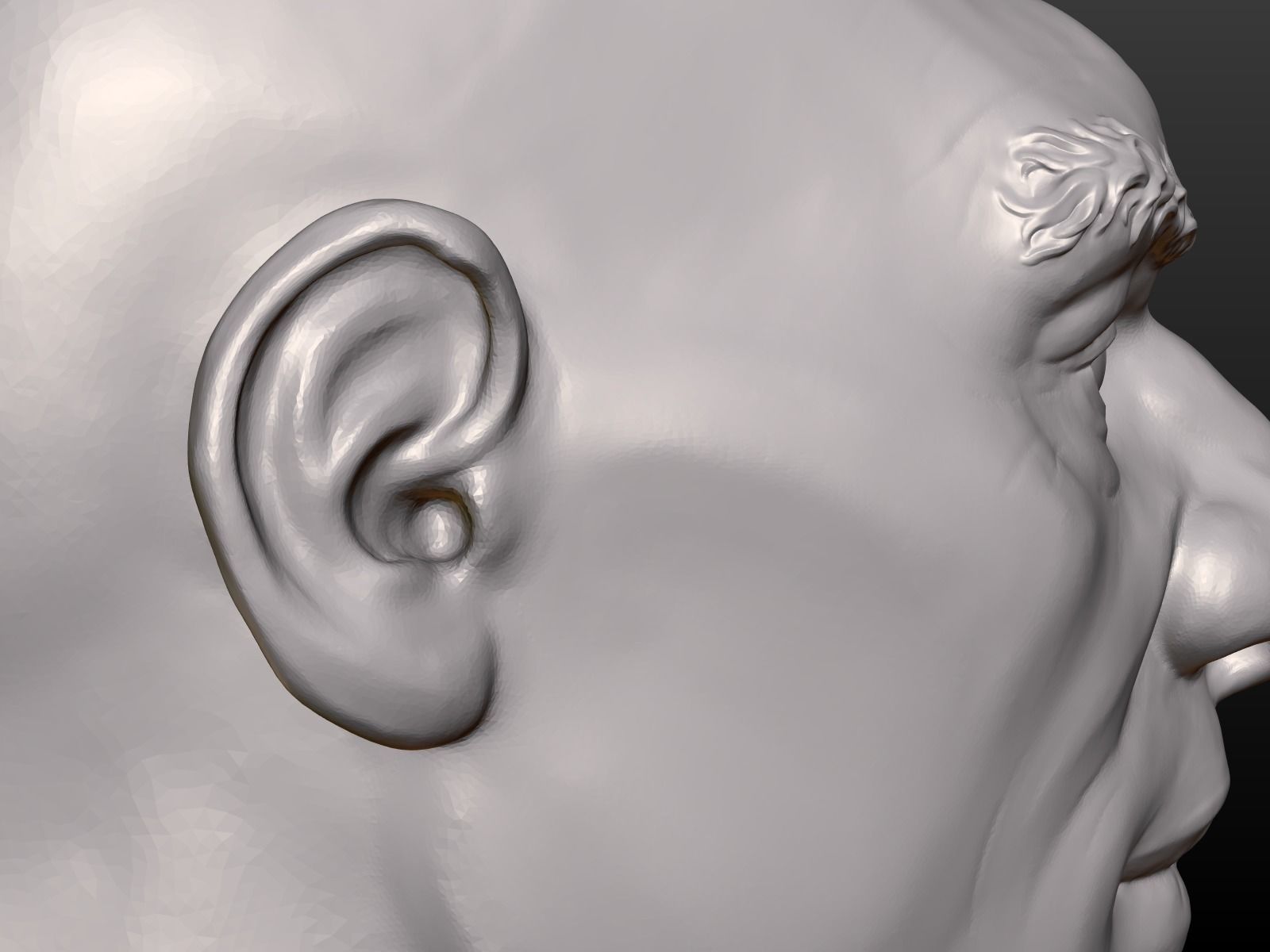 Man Head 3D print model_11