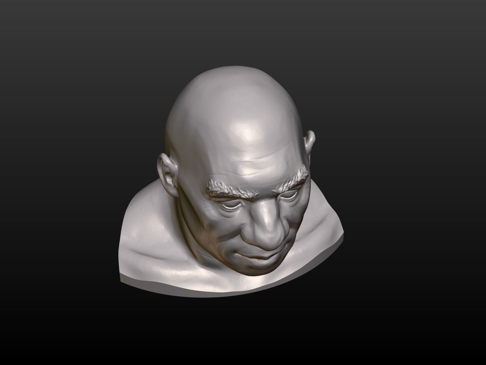 Man Head 3D print model_6