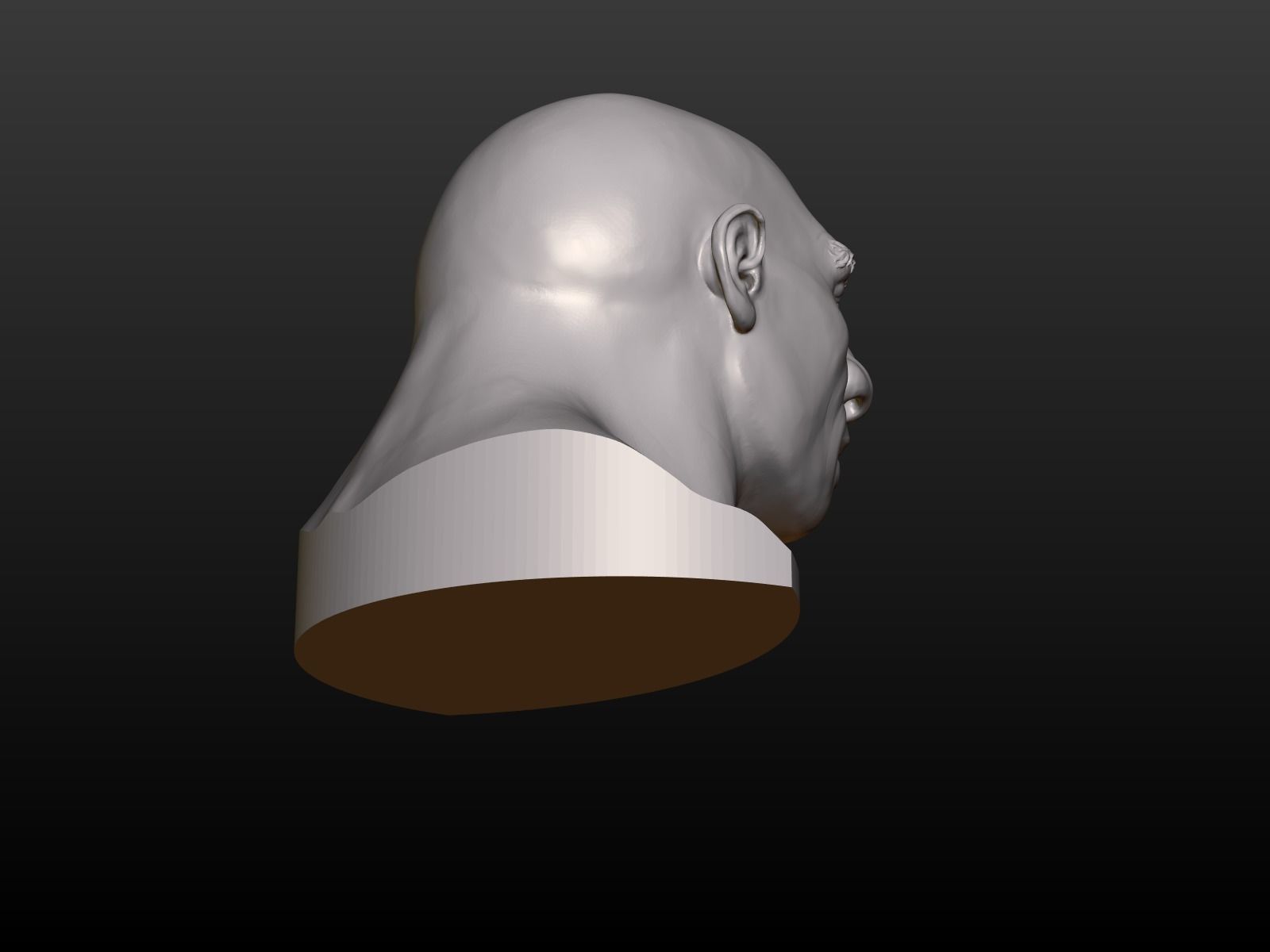 Man Head 3D print model_7