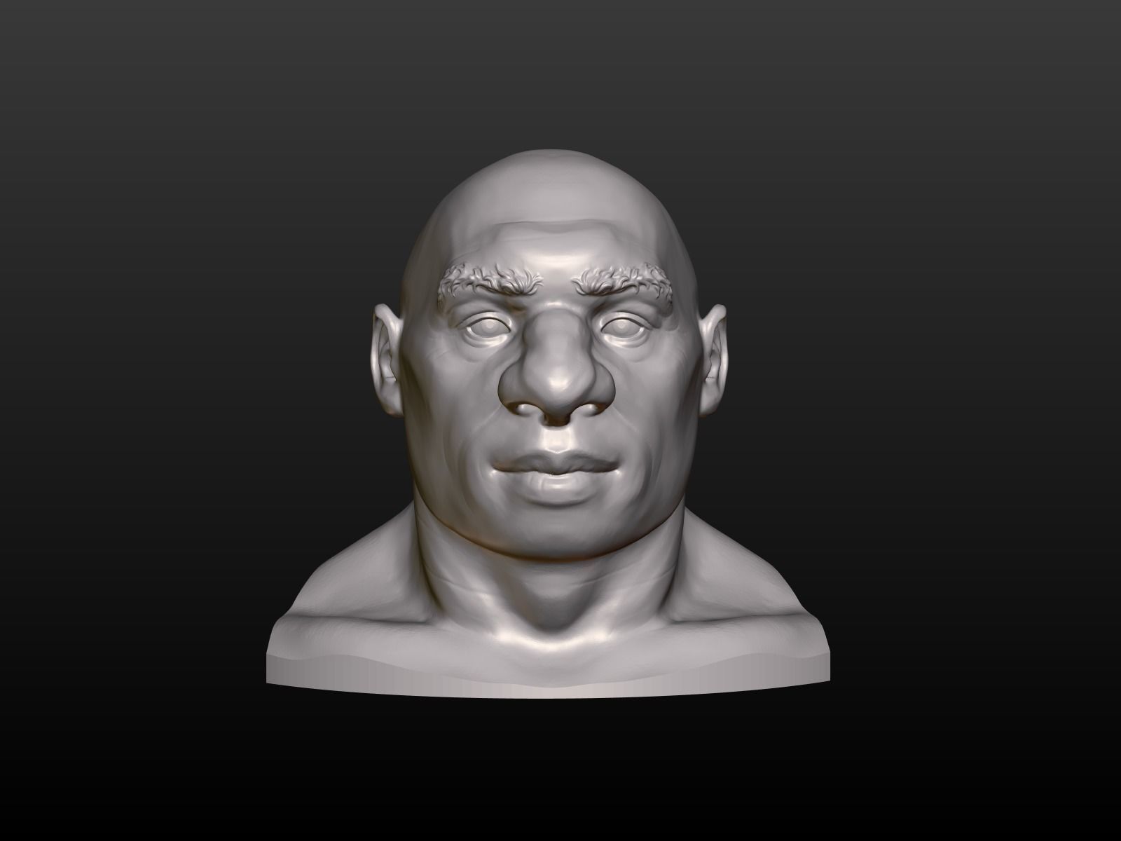 Man Head 3D print model_8