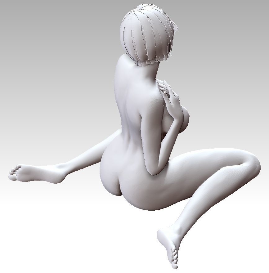 Nude Woman 3D print model_7