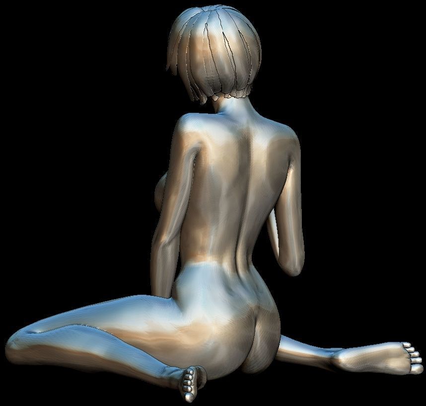Nude Woman 3D print model_5