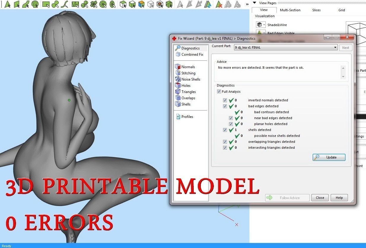Nude Woman 3D print model_1