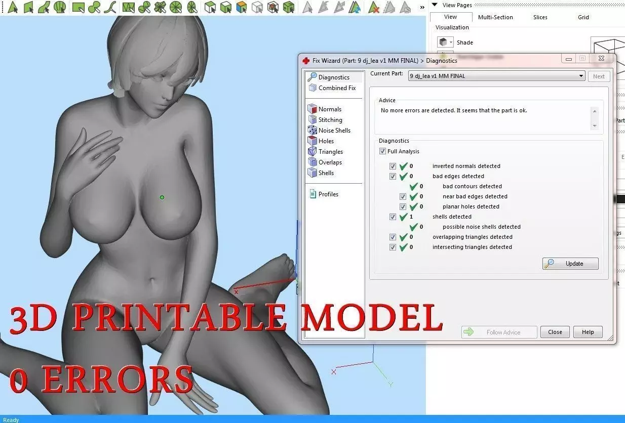 Nude Woman 3D print model_0