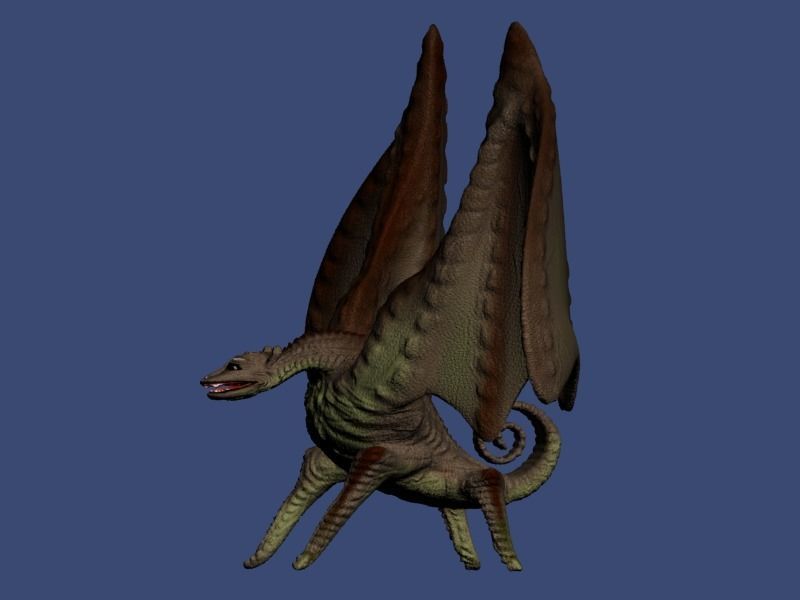 New Dino Low-poly 3D model_9