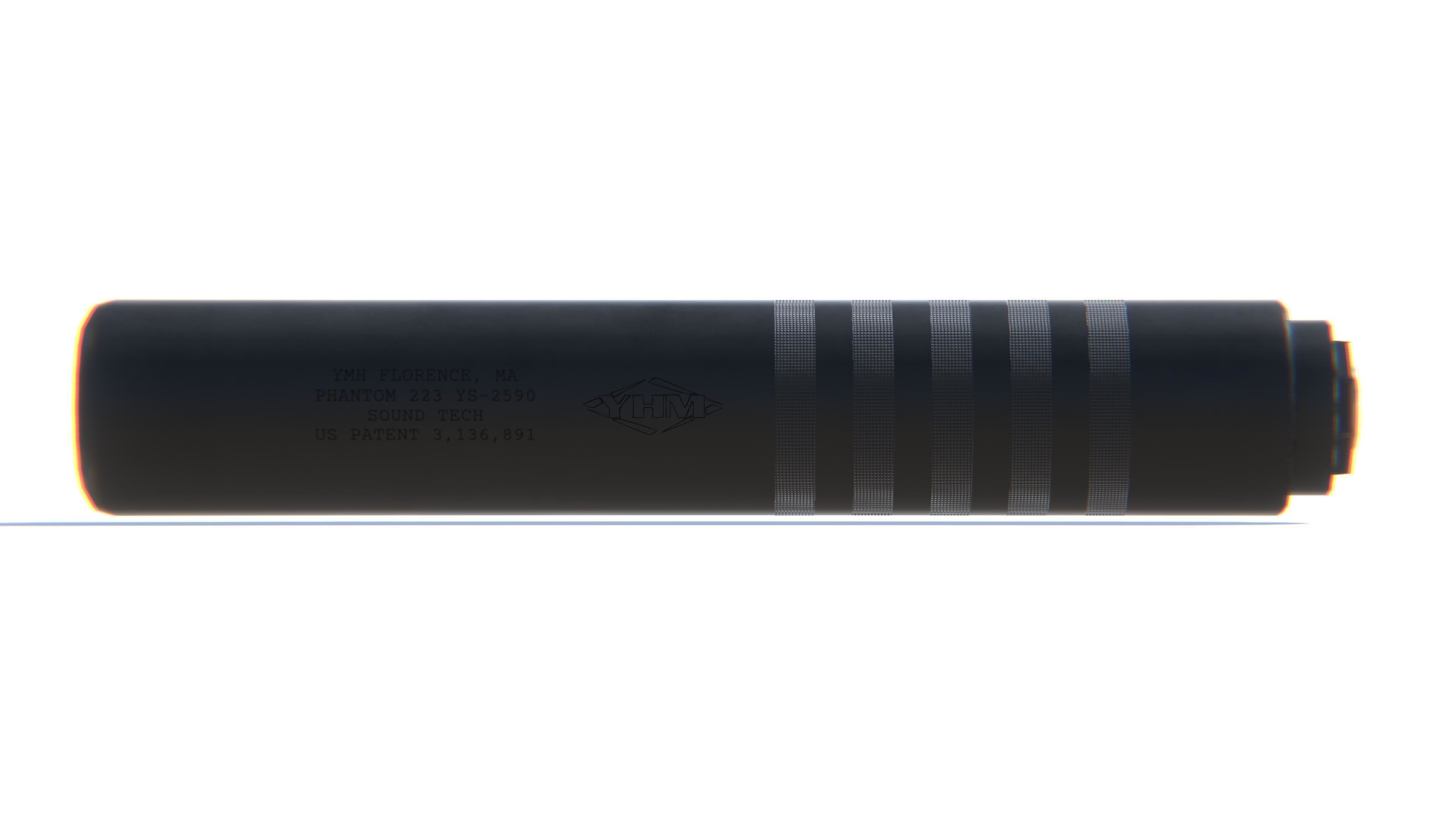 Tactical Silencer 5-56x45 Low-poly 3D model_21