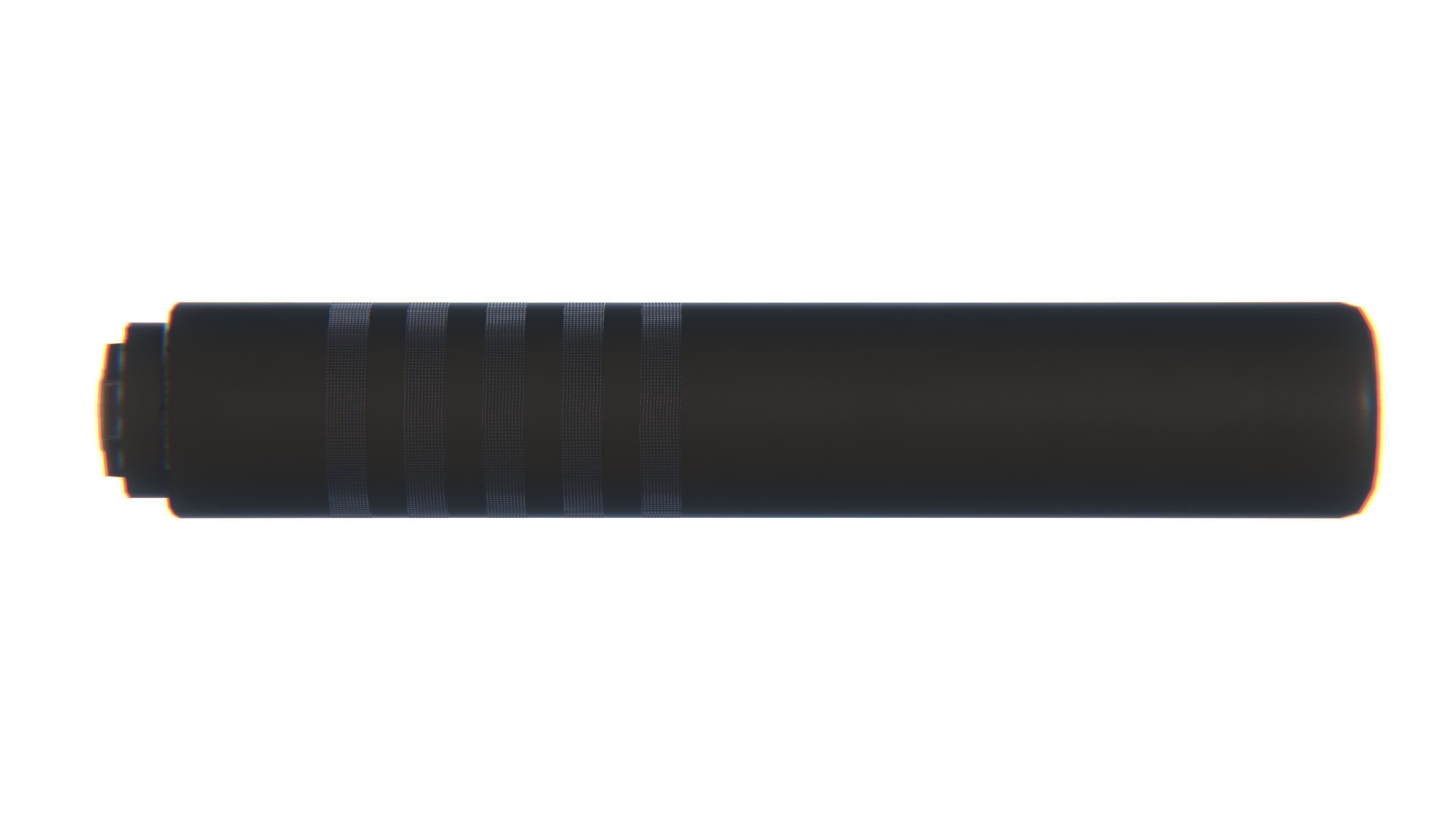 Tactical Silencer 5-56x45 Low-poly 3D model_23