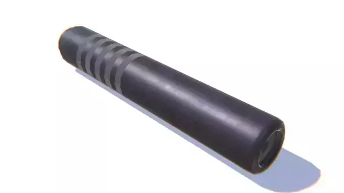 Tactical Silencer 5-56x45 Low-poly 3D model