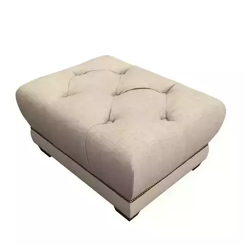  Restoration Hardware  Savoy Upholstered Ottoman