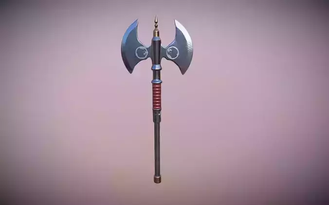 Medieval Axe Low-poly 3D model