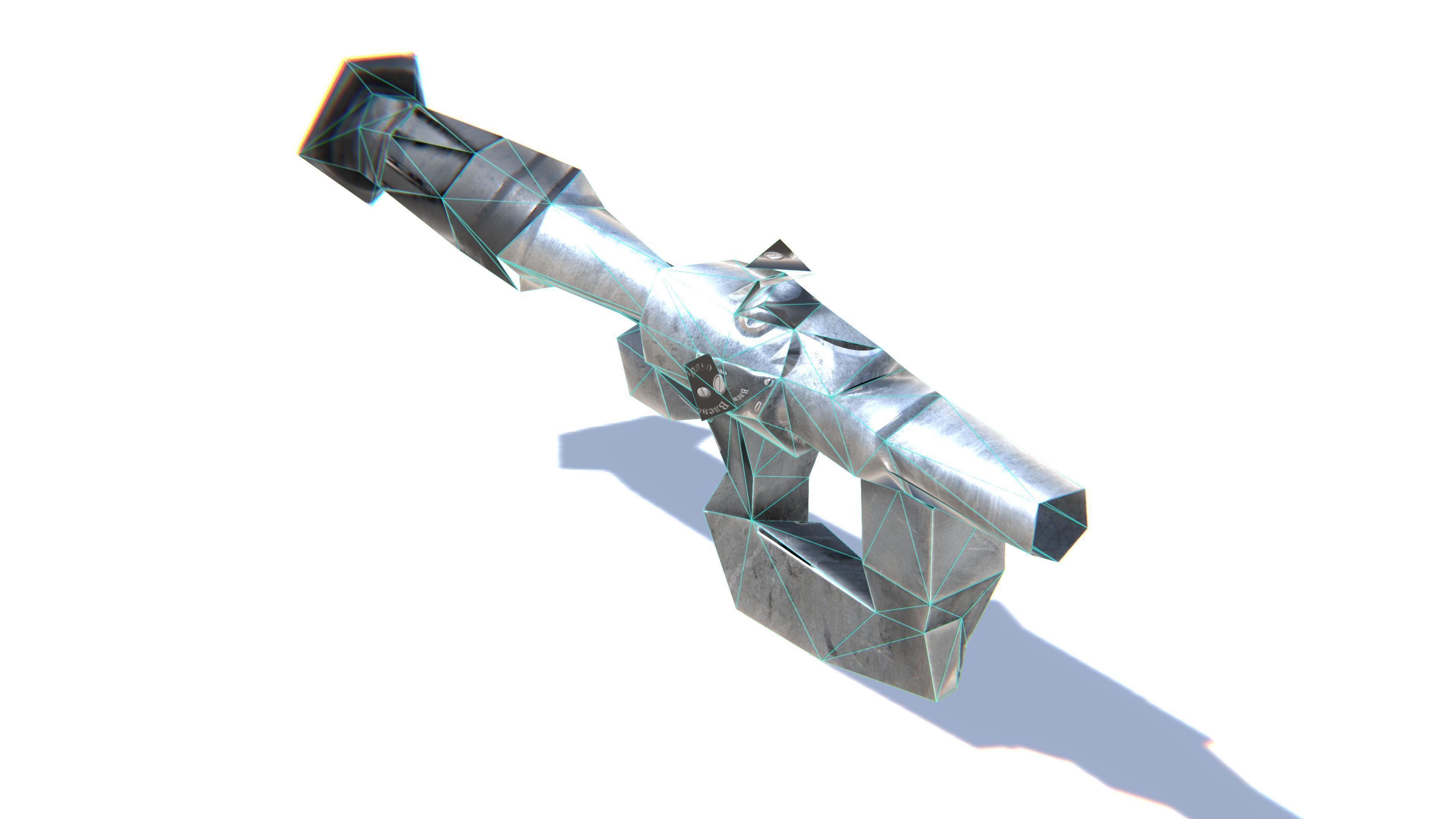 Sniper Scope PSO Low-poly 3D model_29