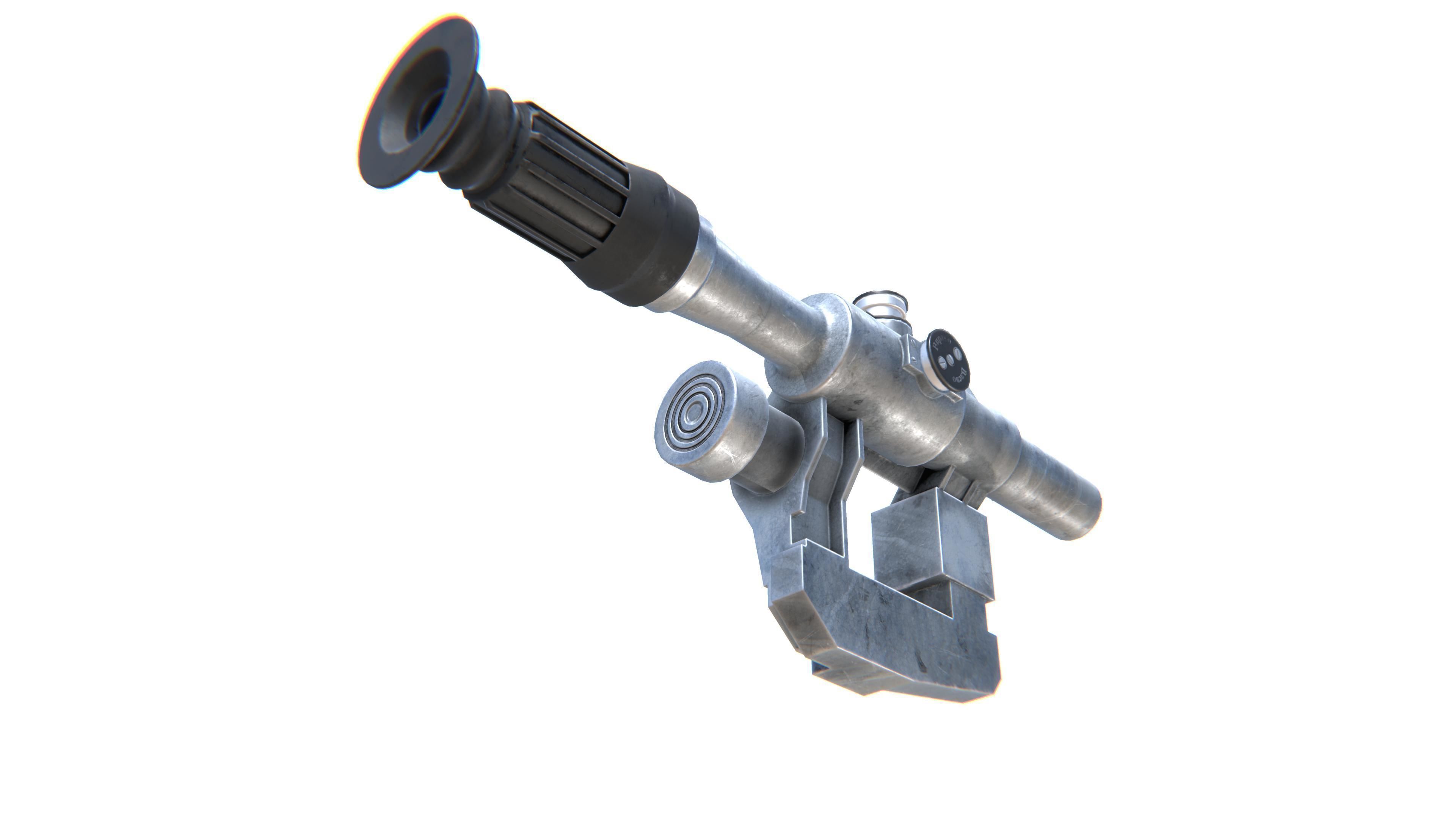 Sniper Scope PSO Low-poly 3D model_12