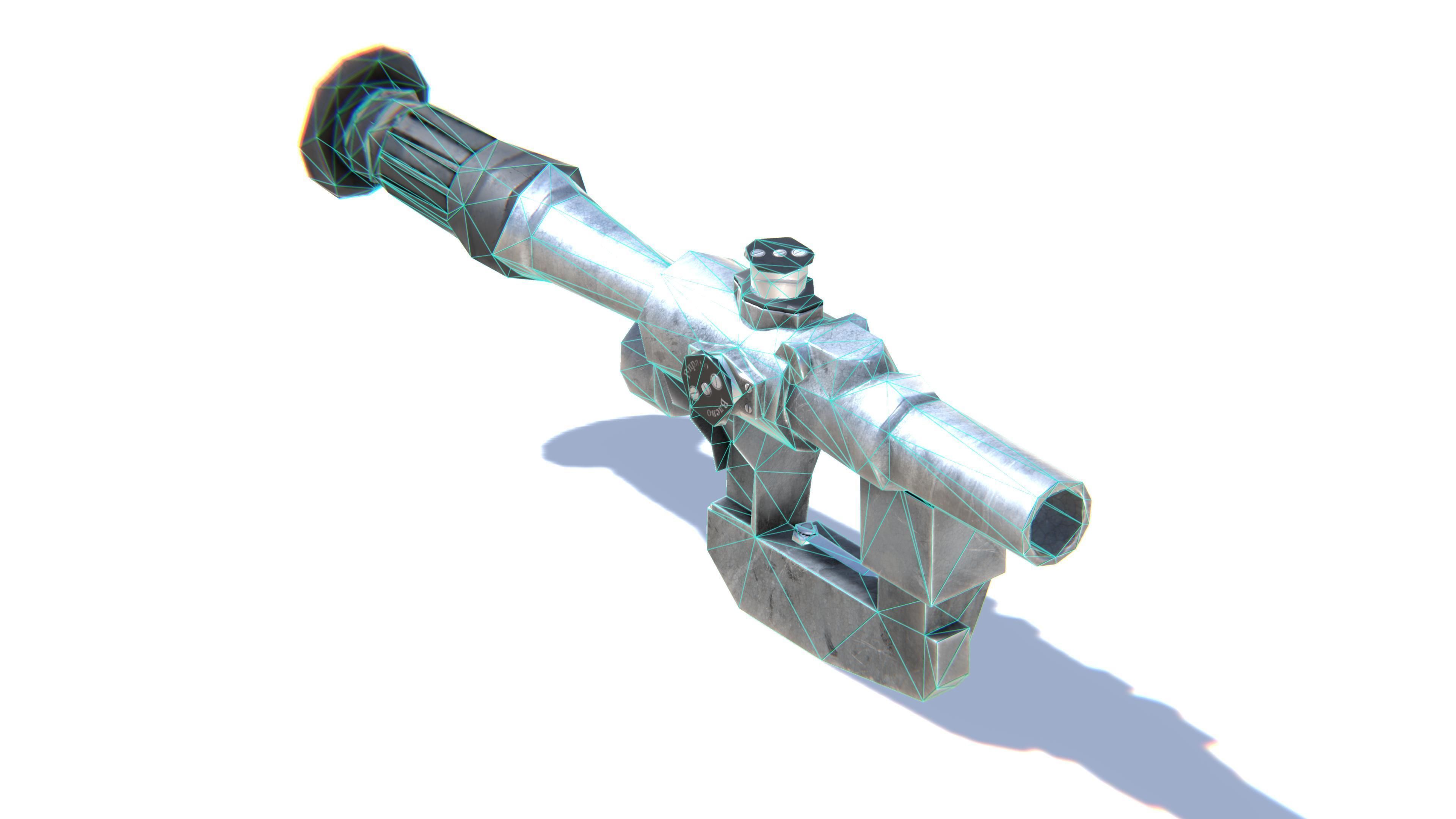 Sniper Scope PSO Low-poly 3D model_28