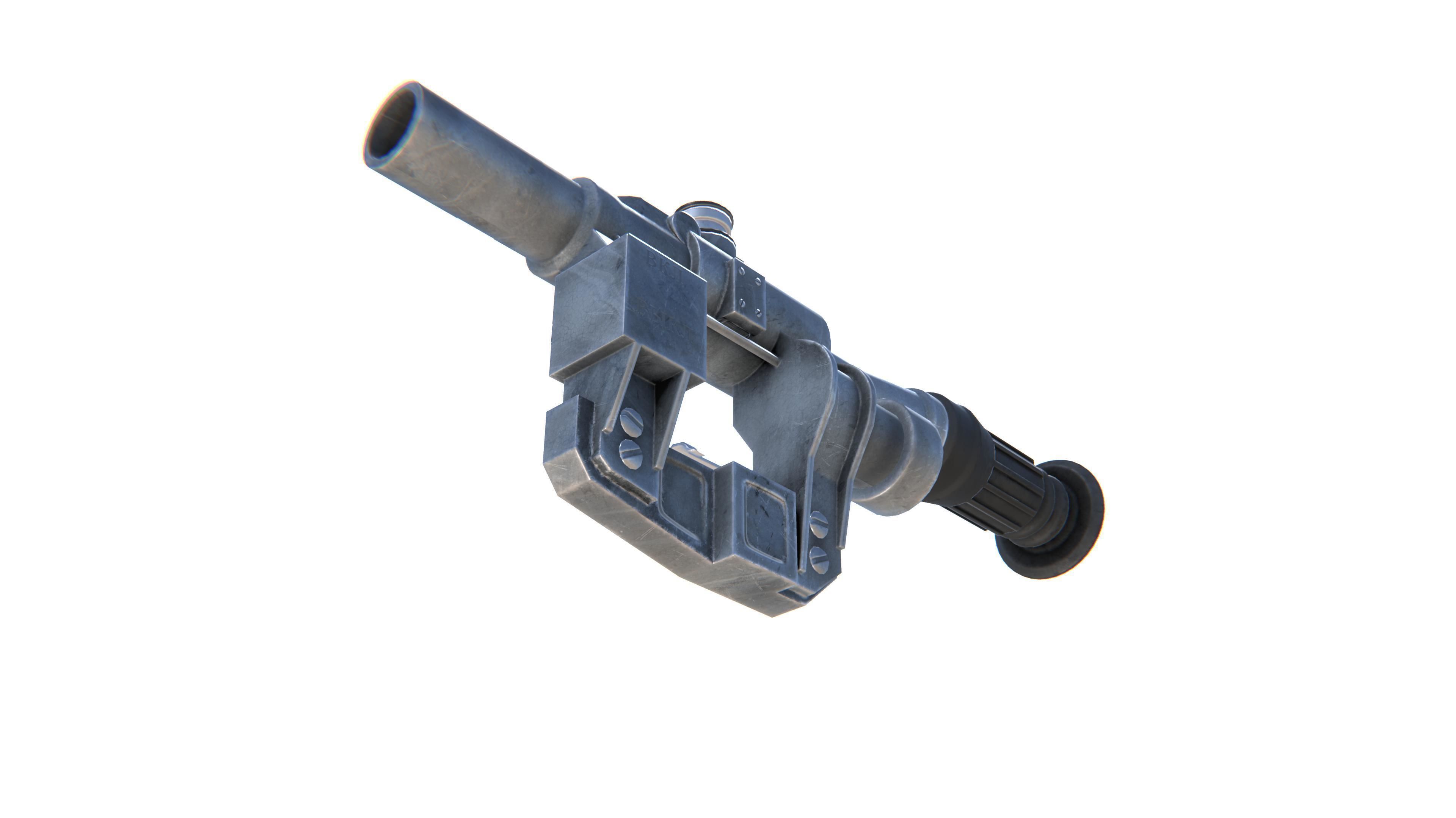 Sniper Scope PSO Low-poly 3D model_16